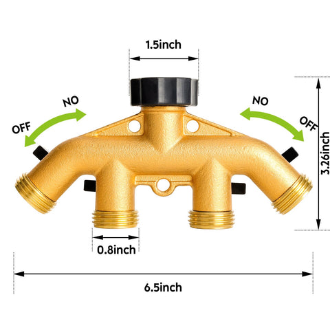 Cheerwater colector en uso con mangueras múltiples para riego eficiente