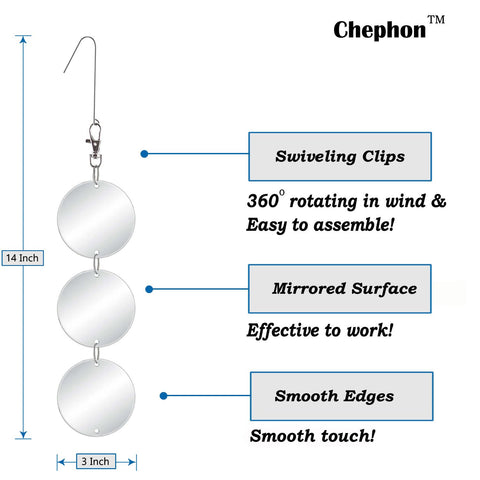 Chephon discos colgados en alero reducen daños en ventanas