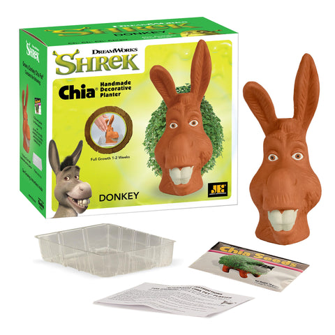 Chia burro junto a objeto de referencia para ver escala y tamaño