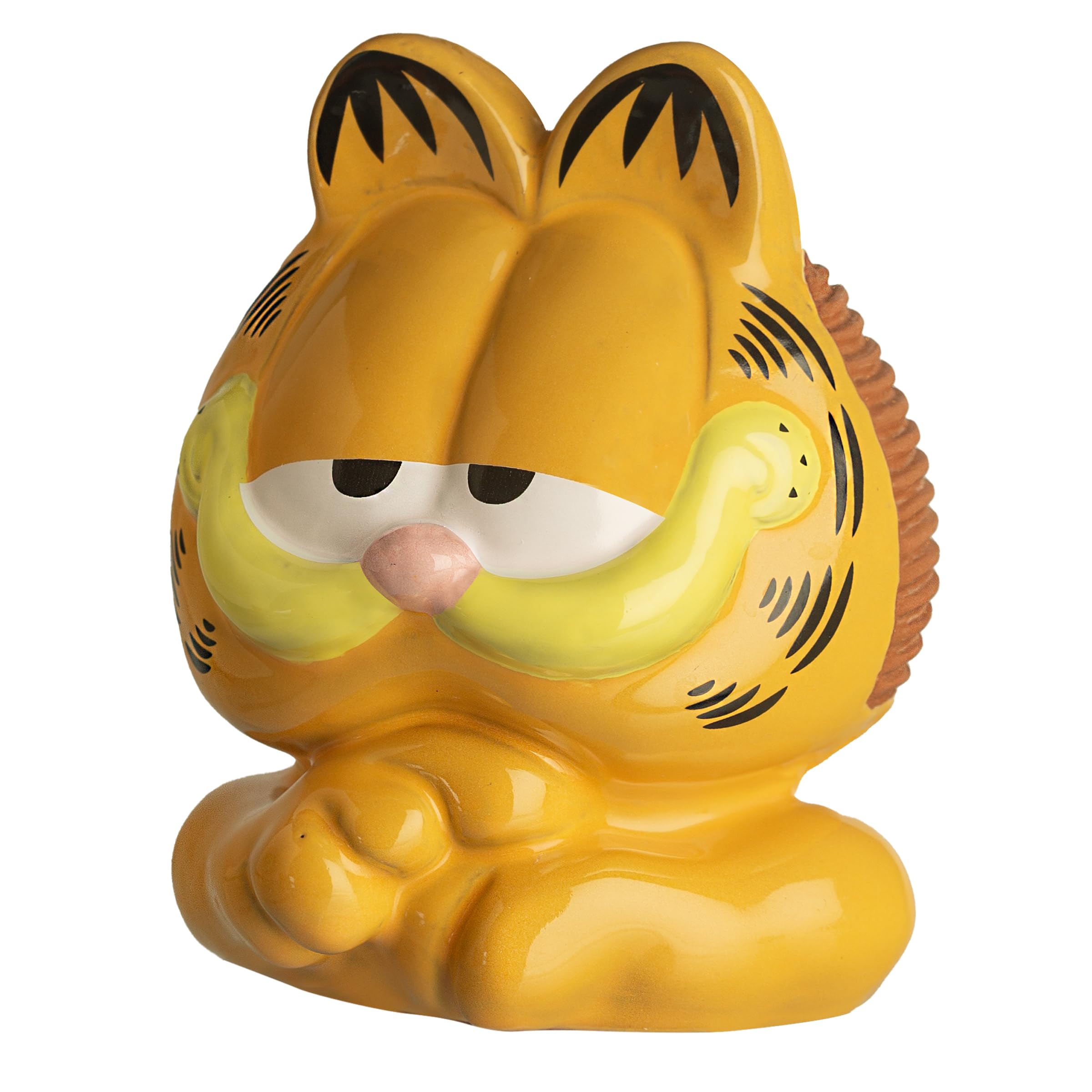 Chia Garfield colocado en escritorio aportando diversión y verde