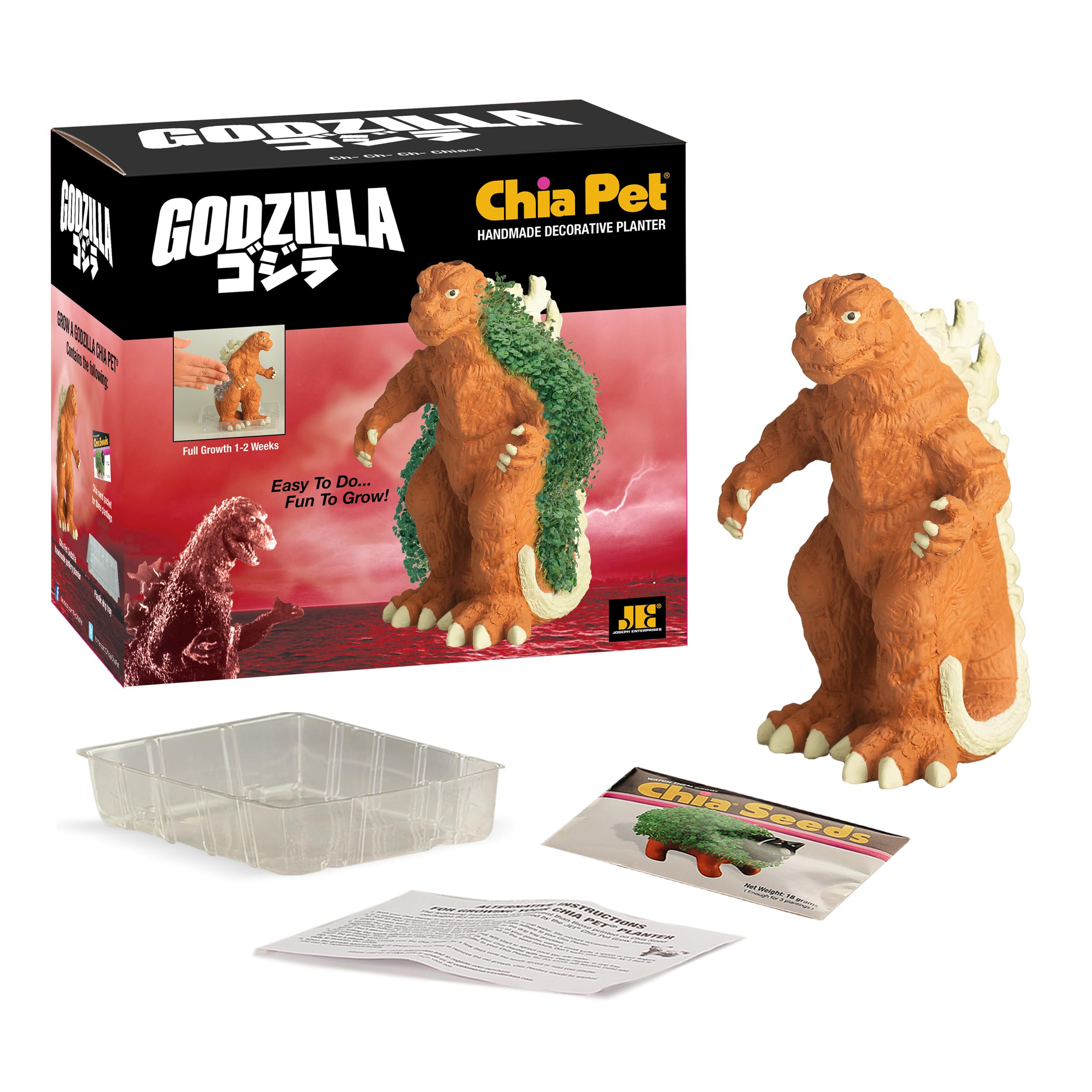 Chia Godzilla detalle de textura que facilita el crecimiento de semillas