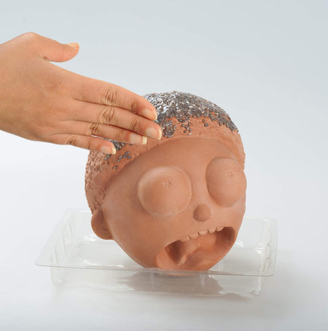 Chia Morty junto a objetos para escala Chia ideal como regalo