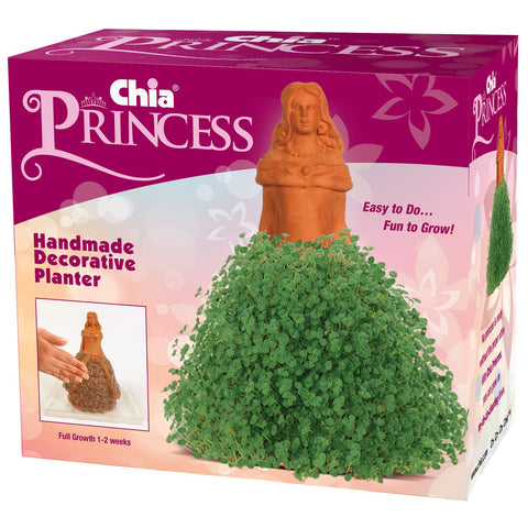Chia Princess con bandeja y semillas mostrando escala y elementos incluidos
