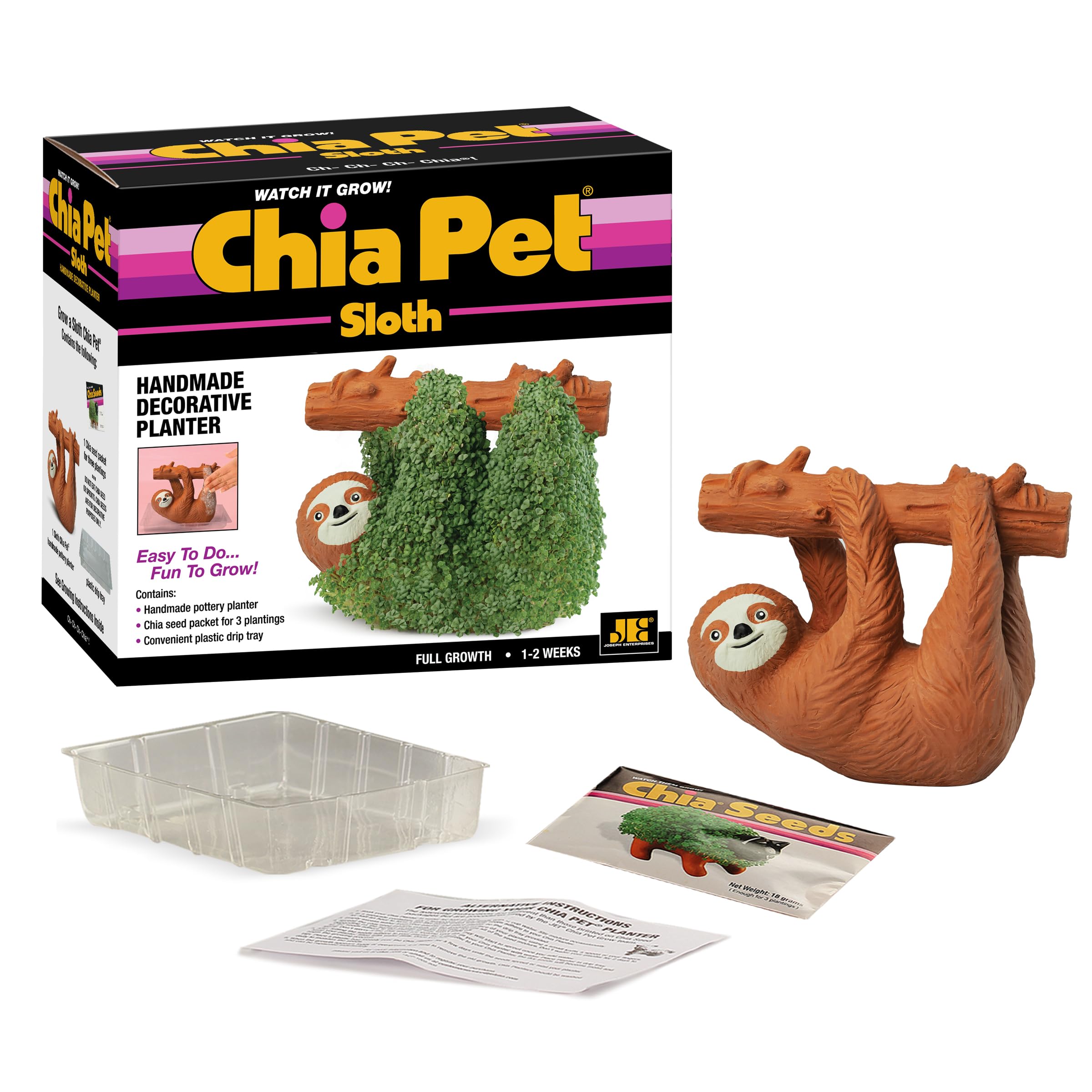 Comparación de tamaño del Chia sloth junto a objetos cotidianos Chia