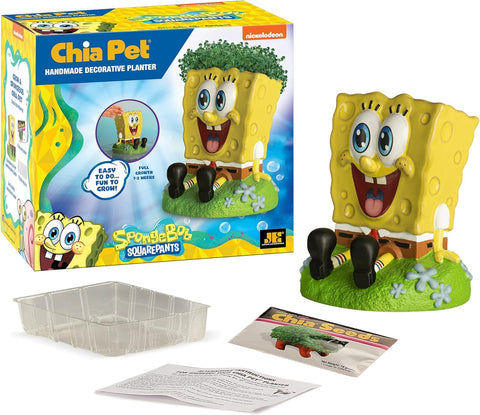 Chia Spongebob en escena de regalo resaltando diversión y facilidad de cultivo
