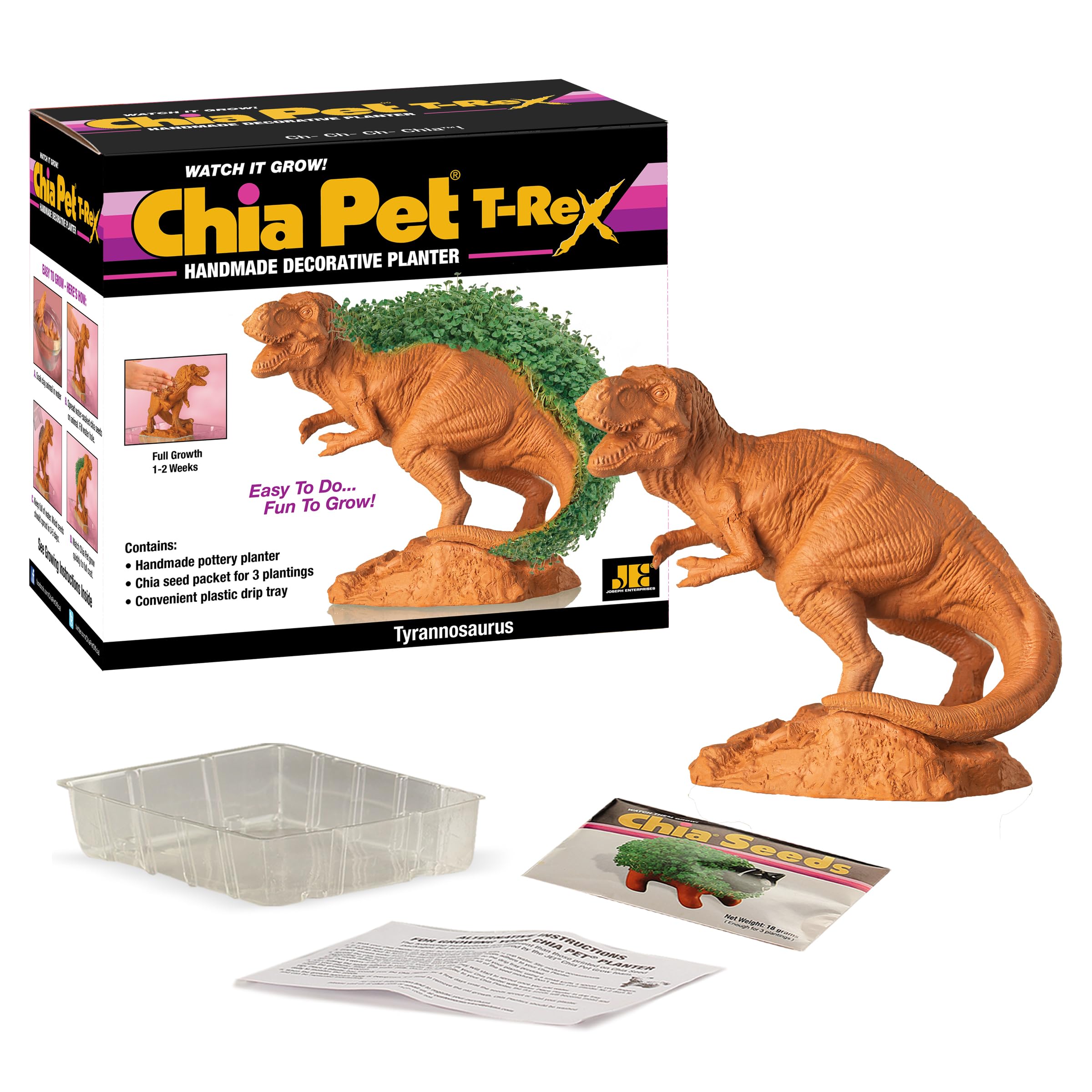 Chia T‑Rex primer plano de textura para adherir semillas y detalle