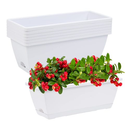 CHUKEMAOYI paquete frontal de 7 jardineras, aspecto ordenado y ahorro de espacio