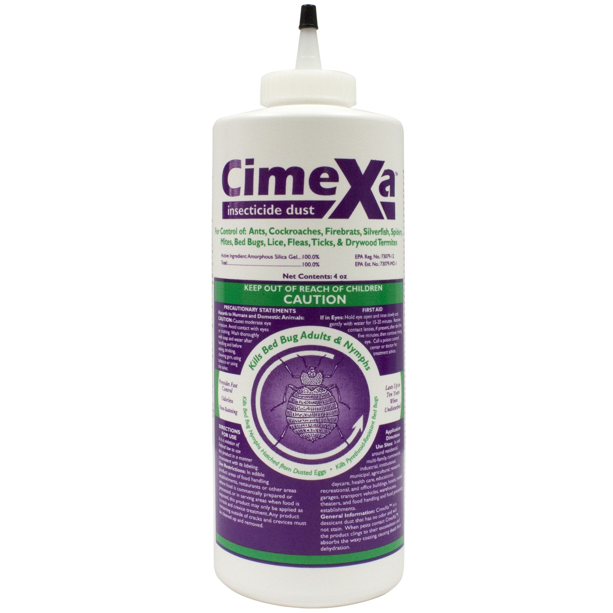 CimeXa frasco frontal mostrando aplicación precisa y control efectivo