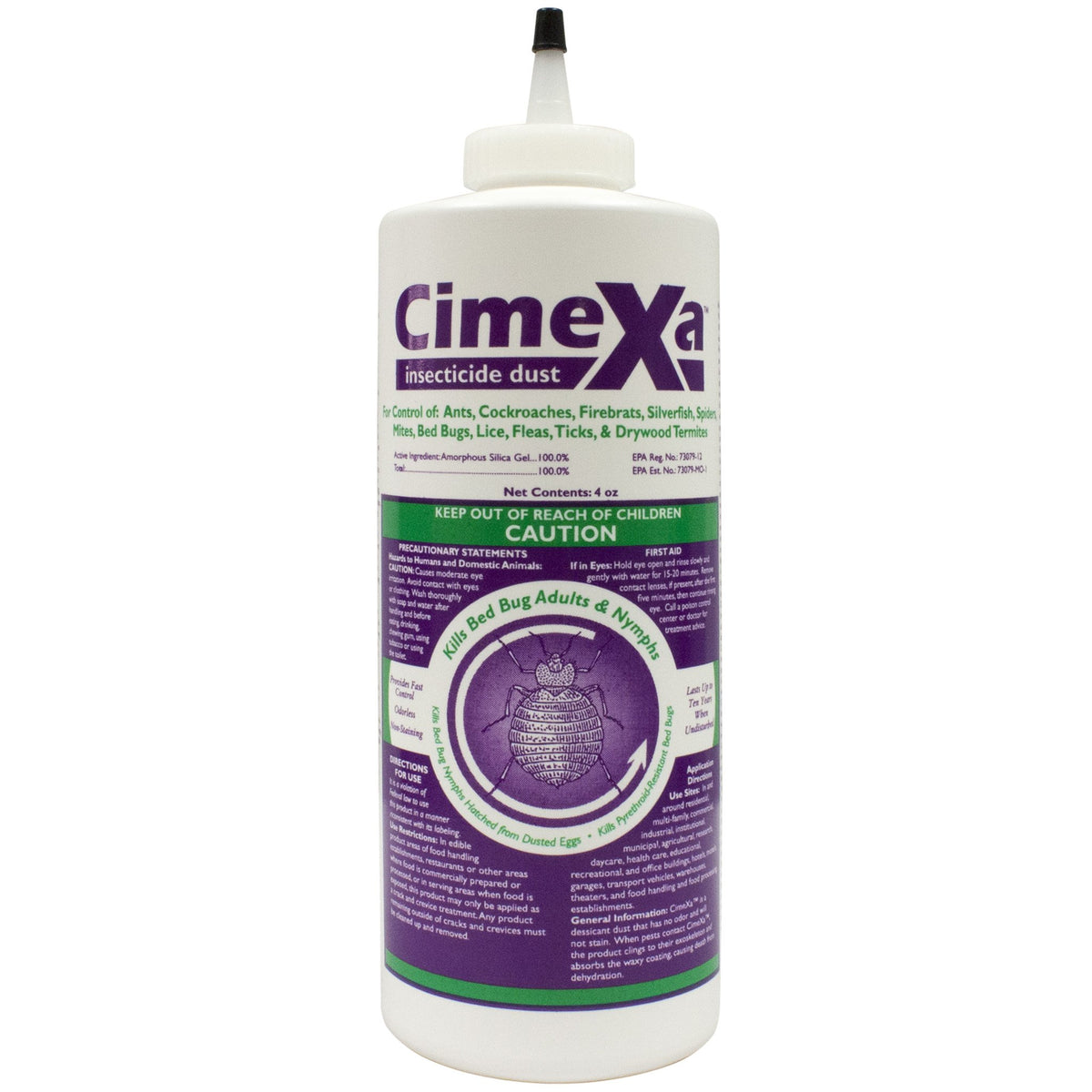 CimeXa frasco frontal mostrando aplicación precisa y control efectivo