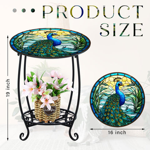 Cinnvoice detalle de arte hueco peacock con acabado anti-rust