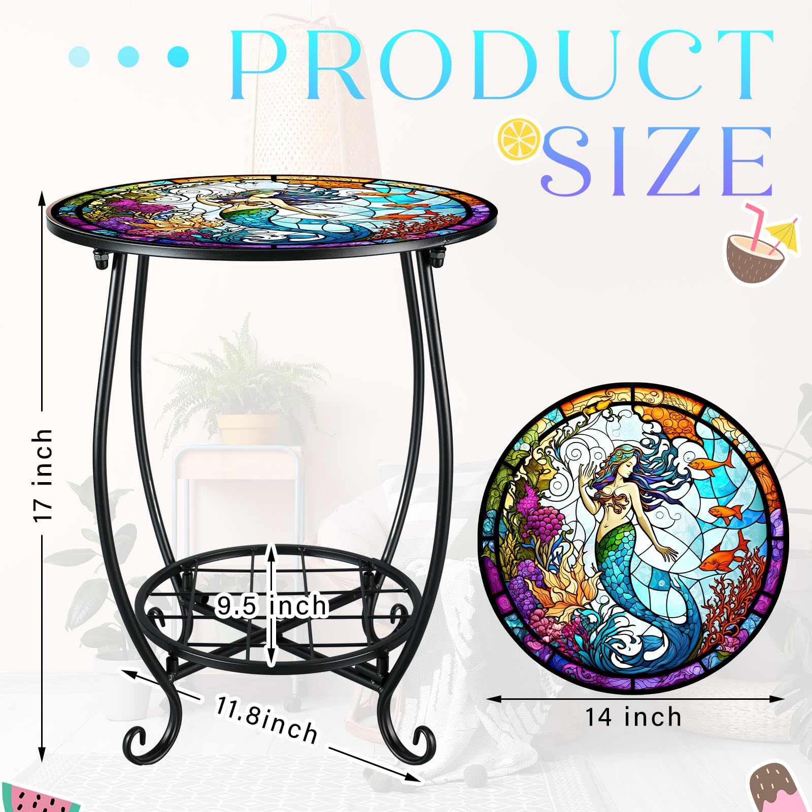 Cinnvoice detalle del patrón mermaid realzando el estilo decorativo