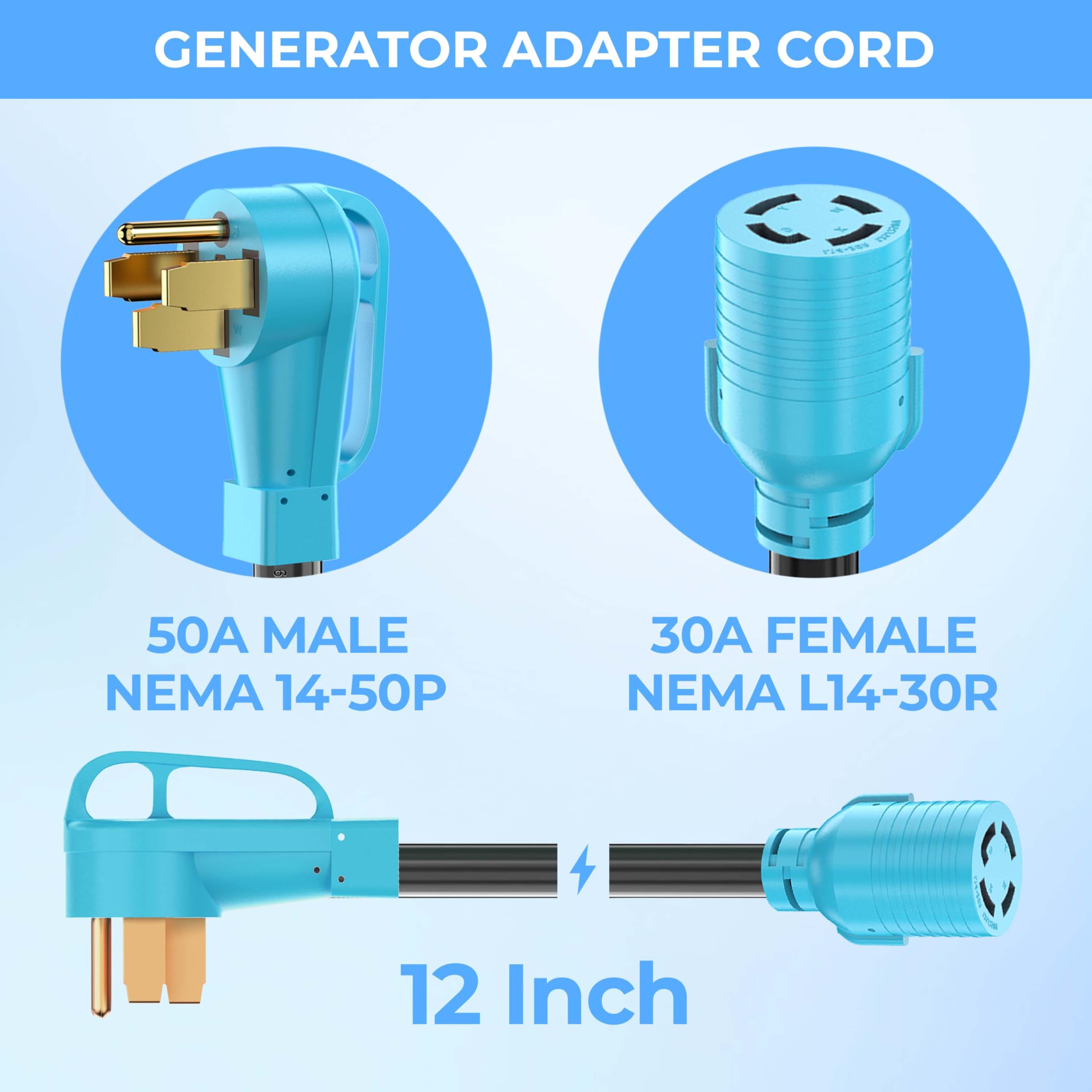 CircleCord detalle del conector L14-30R con cierre de bayoneta seguro