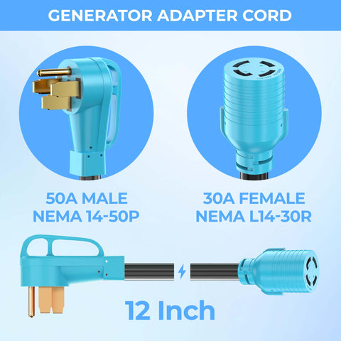 CircleCord detalle del conector L14-30R con cierre de bayoneta seguro