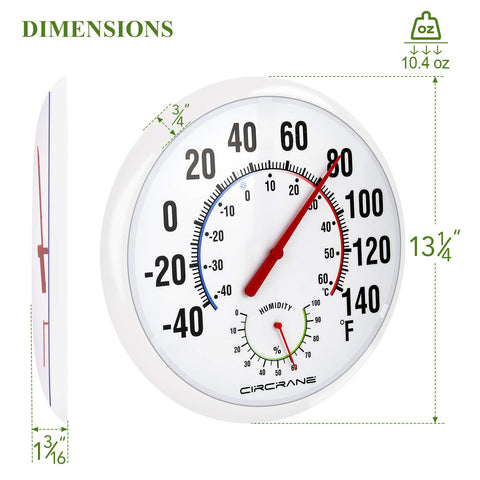 Circrane detalle del degradado de color que indica temperatura