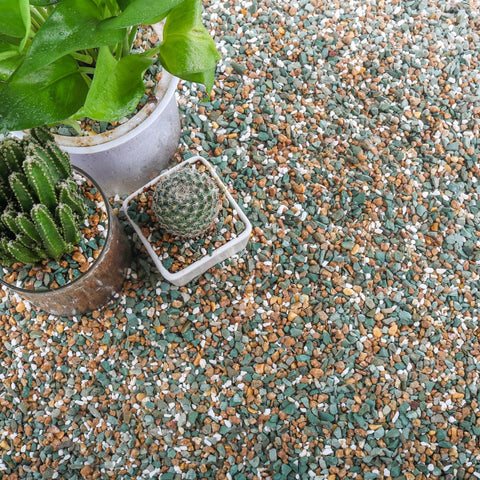 CJGQ paquete frontal de 18 lb de piedras mixtas para drenaje y decoración