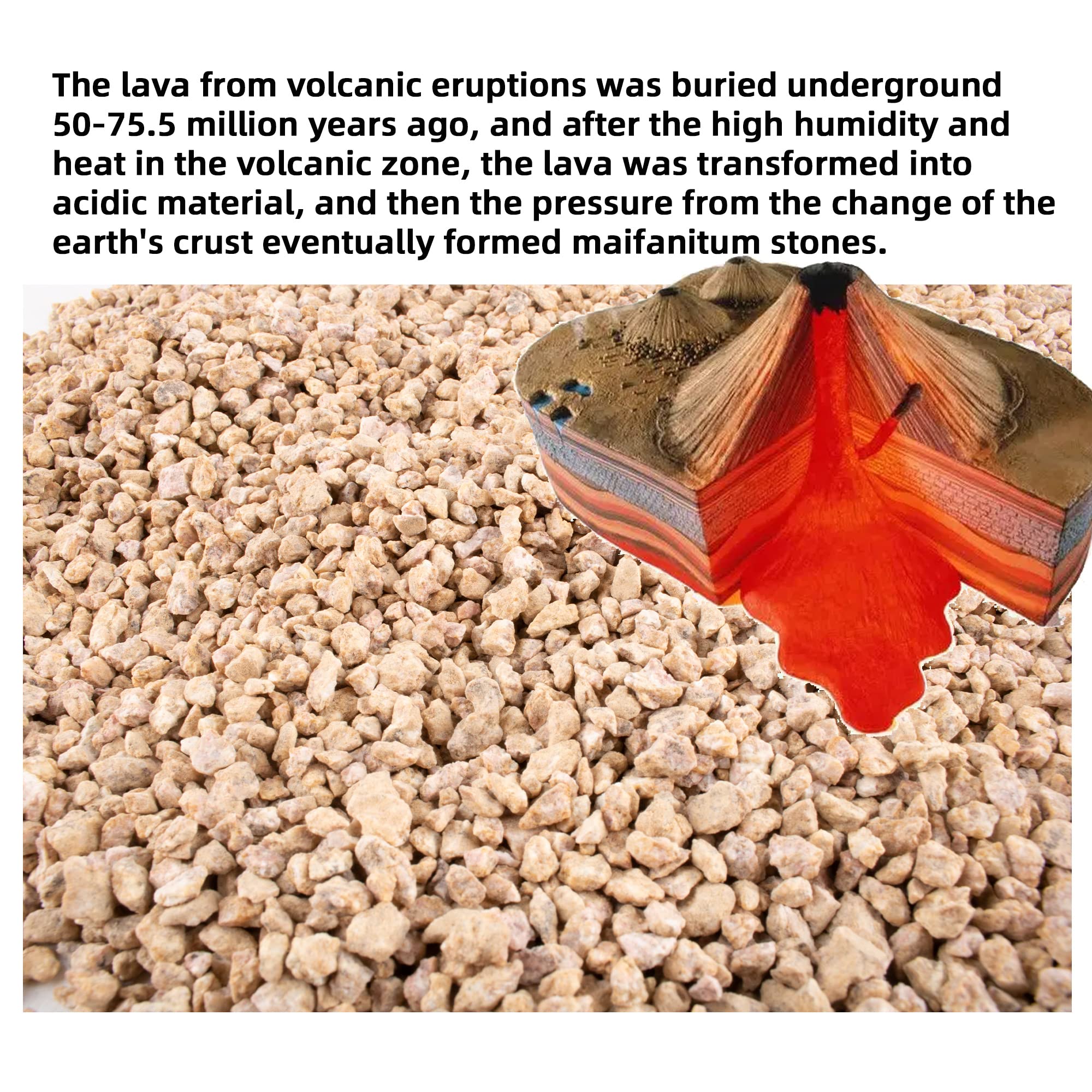 CJGQ primer plano de textura porosa de las piedras para mejor drenaje
