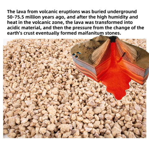 CJGQ primer plano de textura porosa de las piedras para mejor drenaje