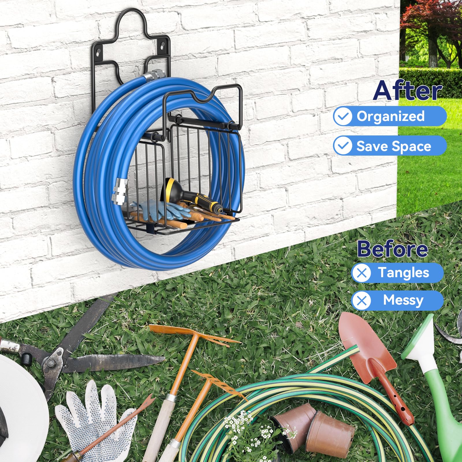CLESOO acabado negro mate que se integra con el jardín
