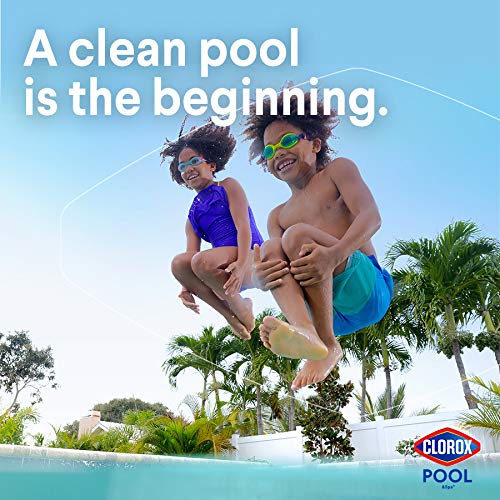 CLOROX Pool&Spa aplicación en piscina ilustrando cómo distribuir el producto
