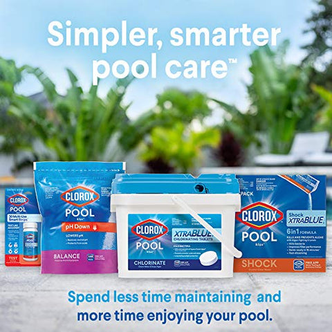 CLOROX Pool&Spa piscina limpia y lista para baño, resultado visible del floculante