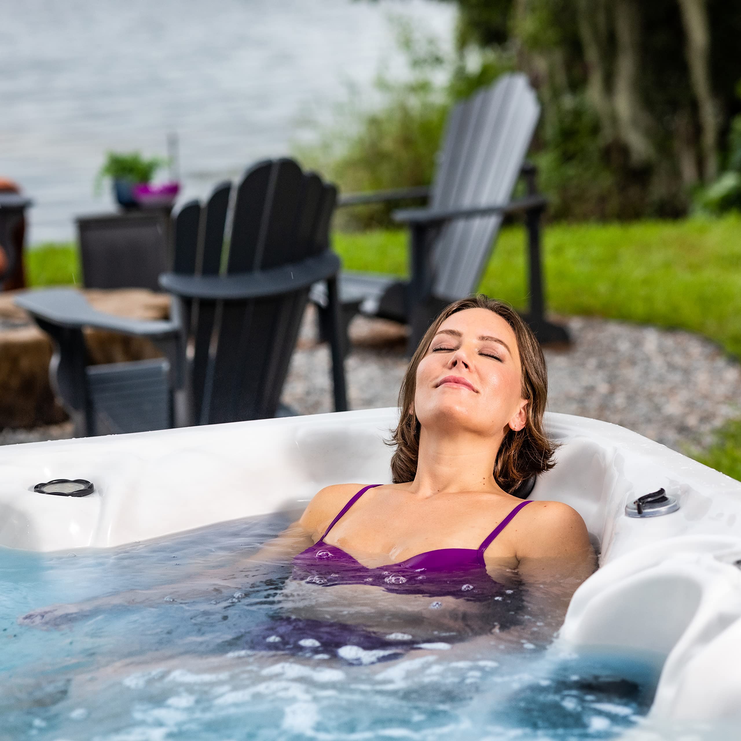 Clorox Pool&Spa etiqueta con instrucciones claramente visibles y beneficios