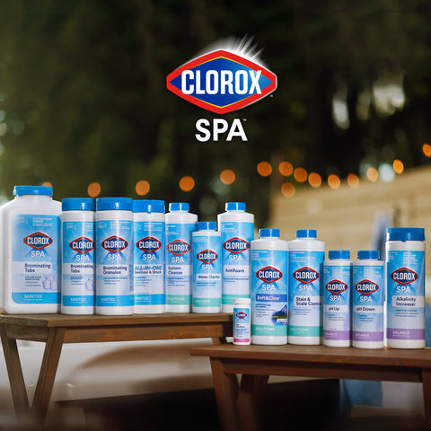 Clorox Pool&Spa etiqueta con instrucciones legibles para uso seguro y efectivo