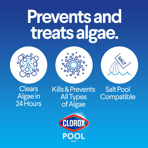 Clorox Pool&Spa tapa y seguridad, cierre hermético para almacenamiento seguro