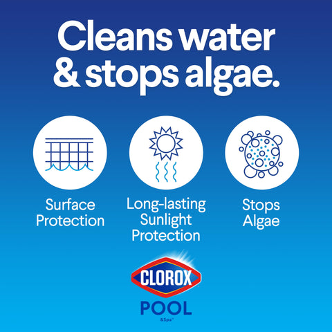 Clorox Pool&Spa tabletas 1 pulgada en primer plano que aseguran desinfección prolongada
