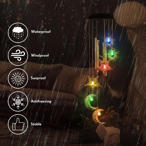 Colingmill móvil iluminado de noche crea ambiente romántico