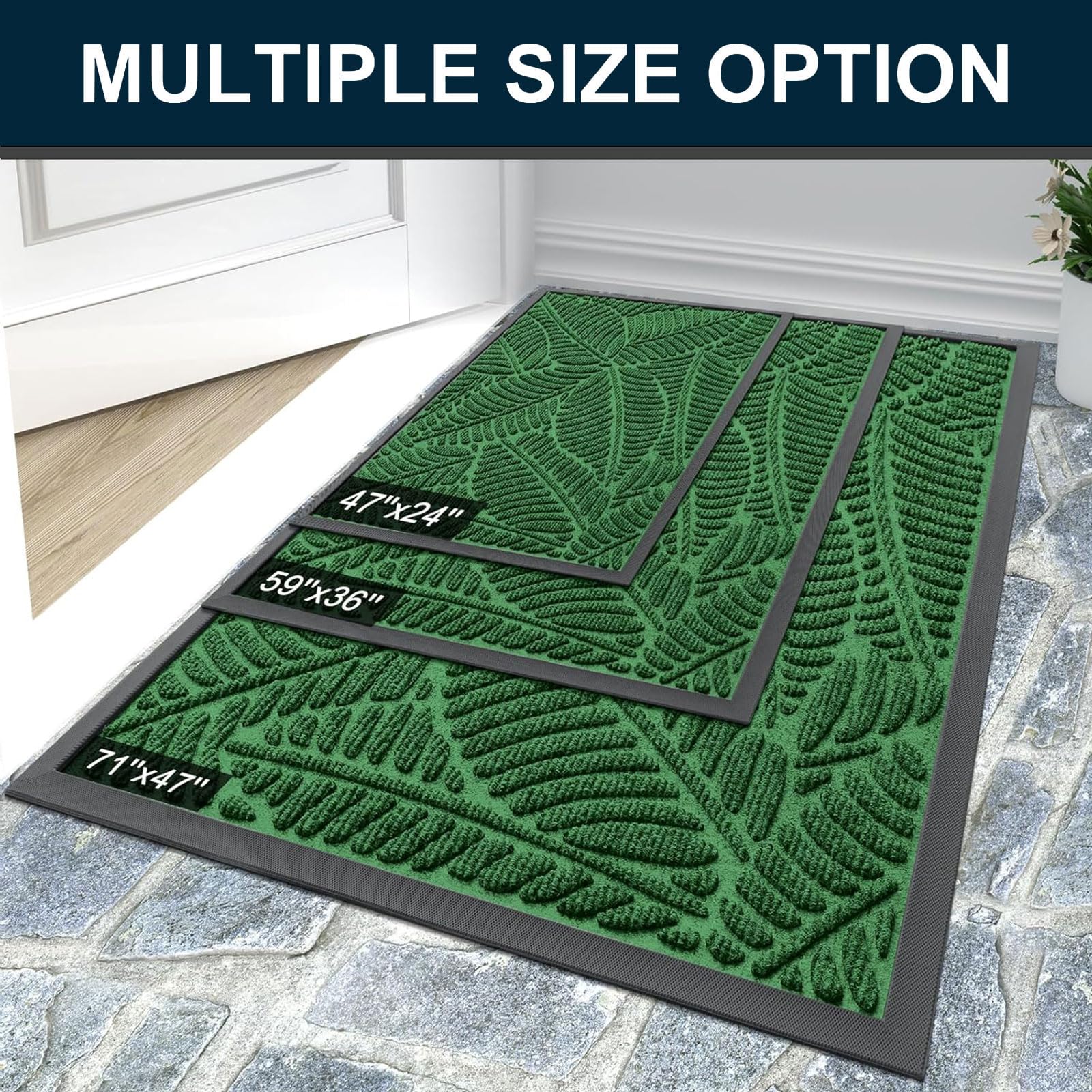 Colorxy comparación de tamaño con una regla para visualizar las dimensiones 47x23