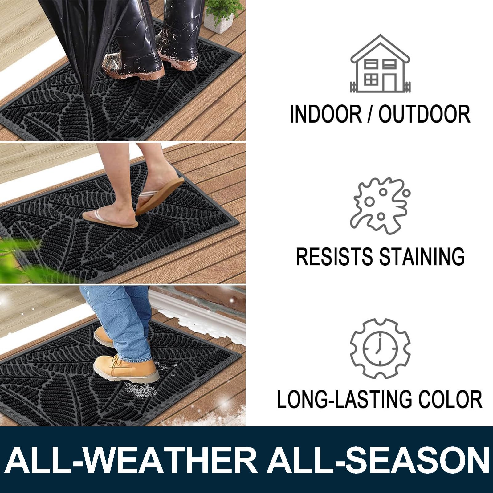 Colorxy colocado en entrada exterior protegiendo interior de suciedad