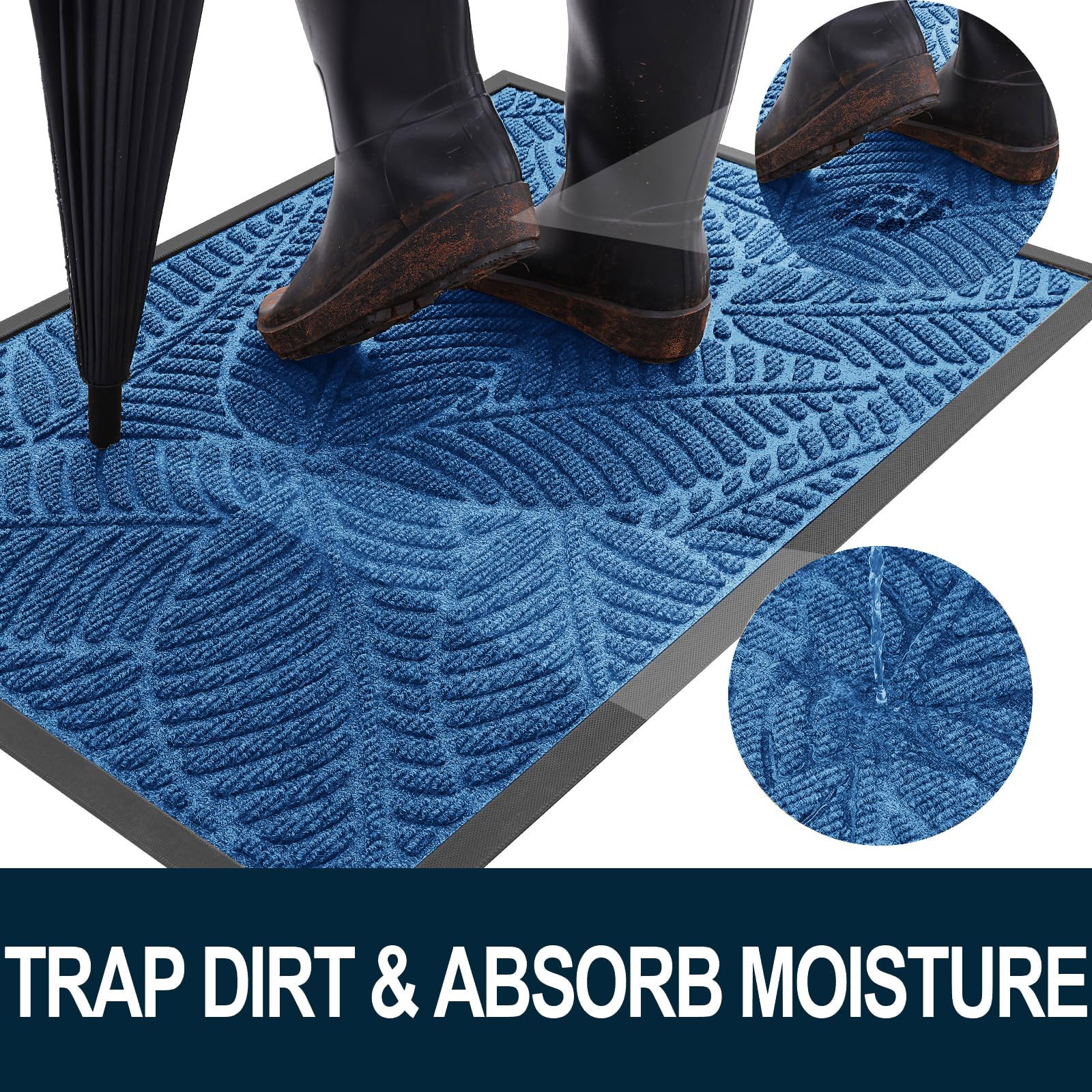 Colorxy detalle de textura tejida absorbe suciedad y humedad eficazmente