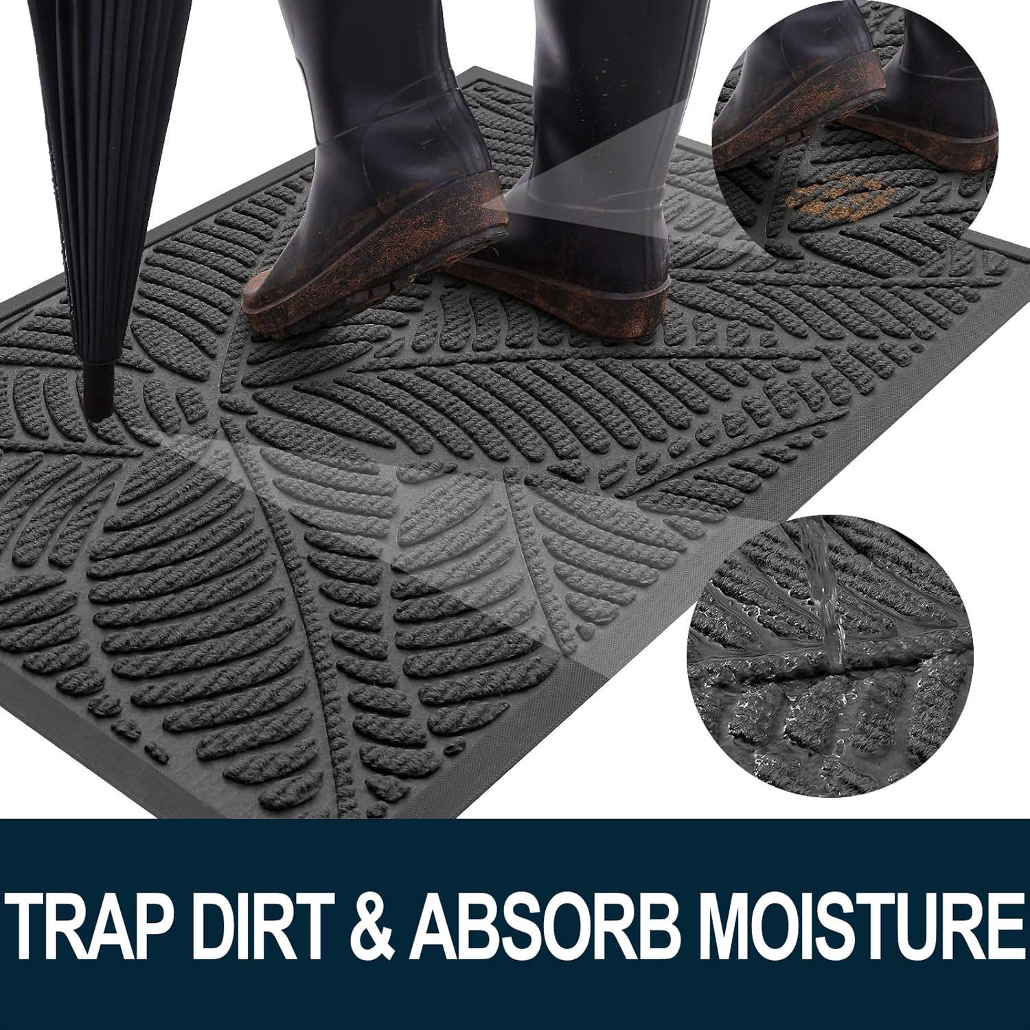 Colorxy detalle de la textura tejida que atrapa suciedad y absorbe humedad