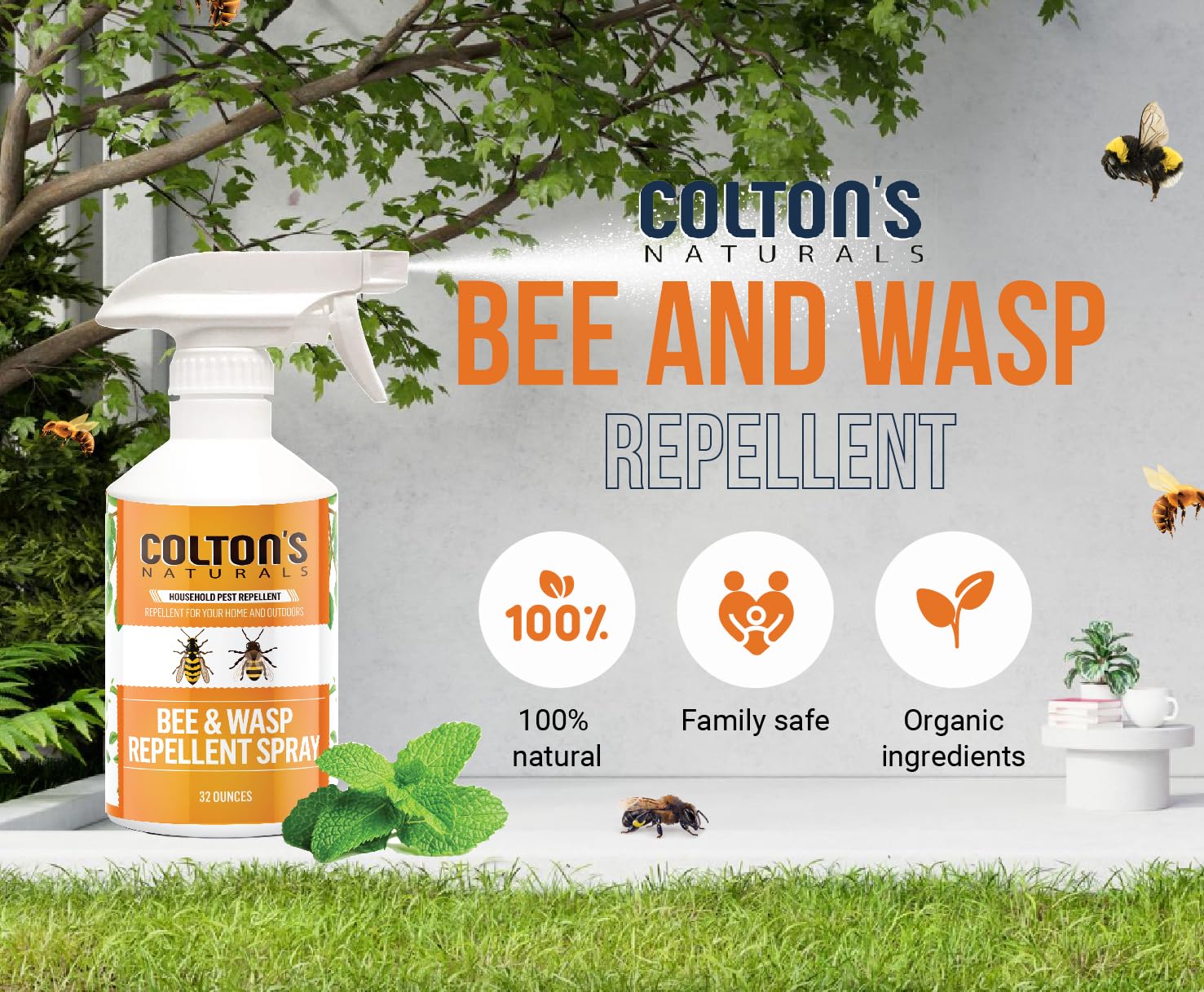 Colton's Naturals detalle del atomizador para aplicación precisa y cómoda