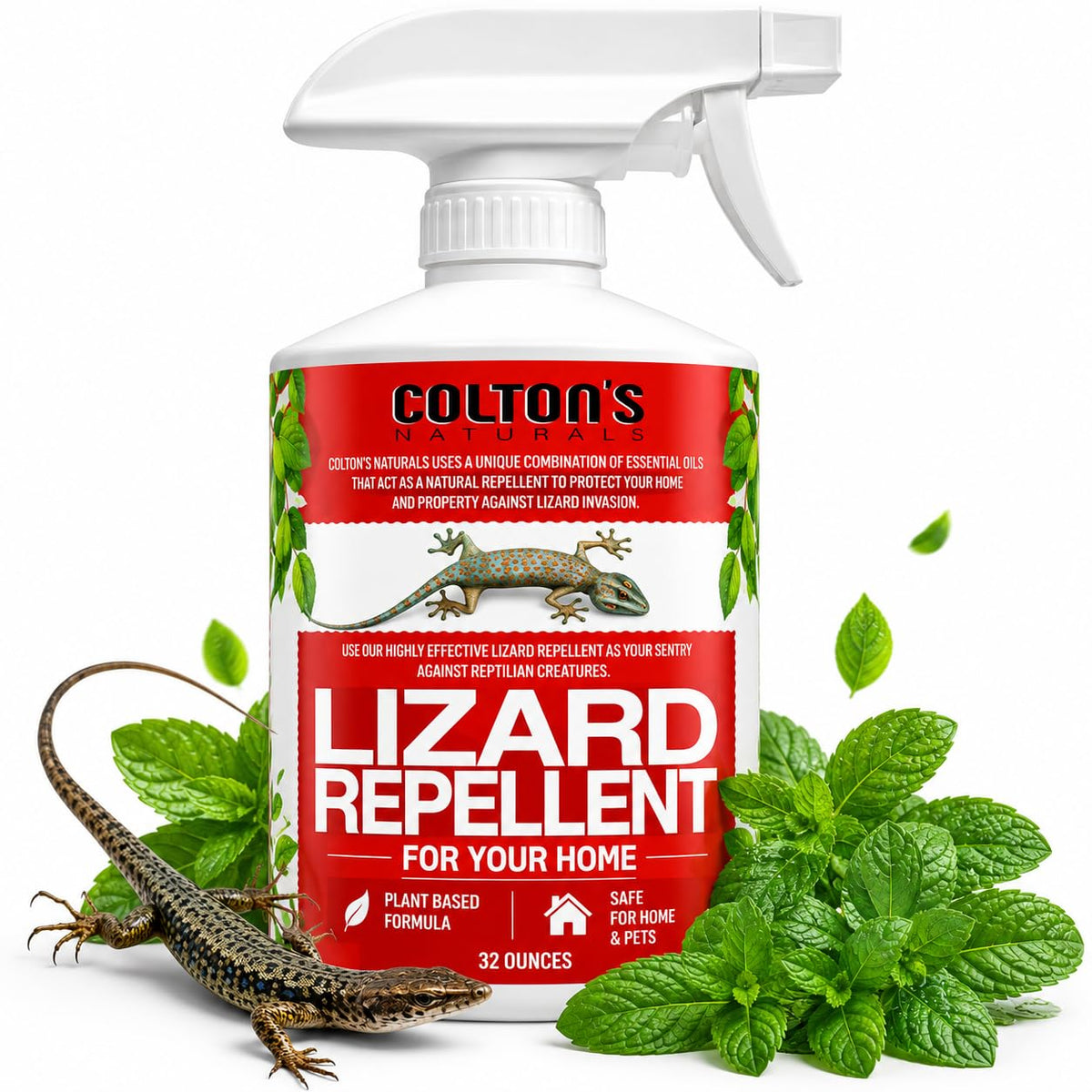 Colton's Naturals botella frontal 32 oz muestra empaquetado y beneficio seguridad