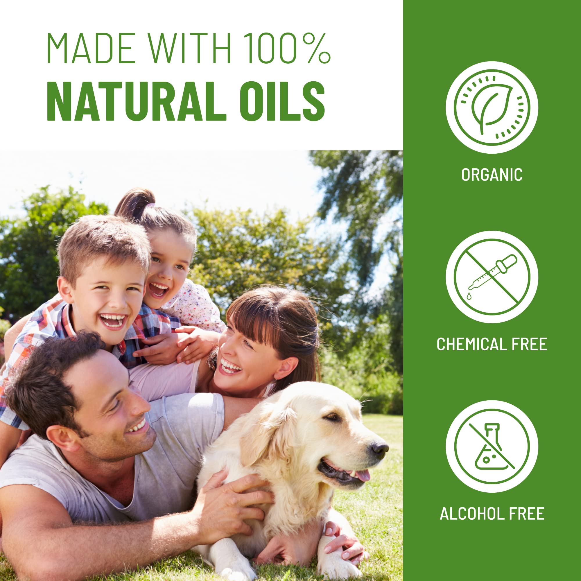 Colton's Naturals gotas y textura de aceites esenciales que brindan aroma natural