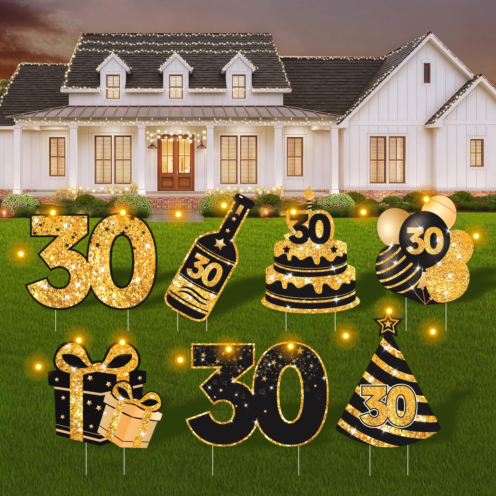 ComboJoy letrero frontal 30 elegante y visible para celebraciones al aire libre