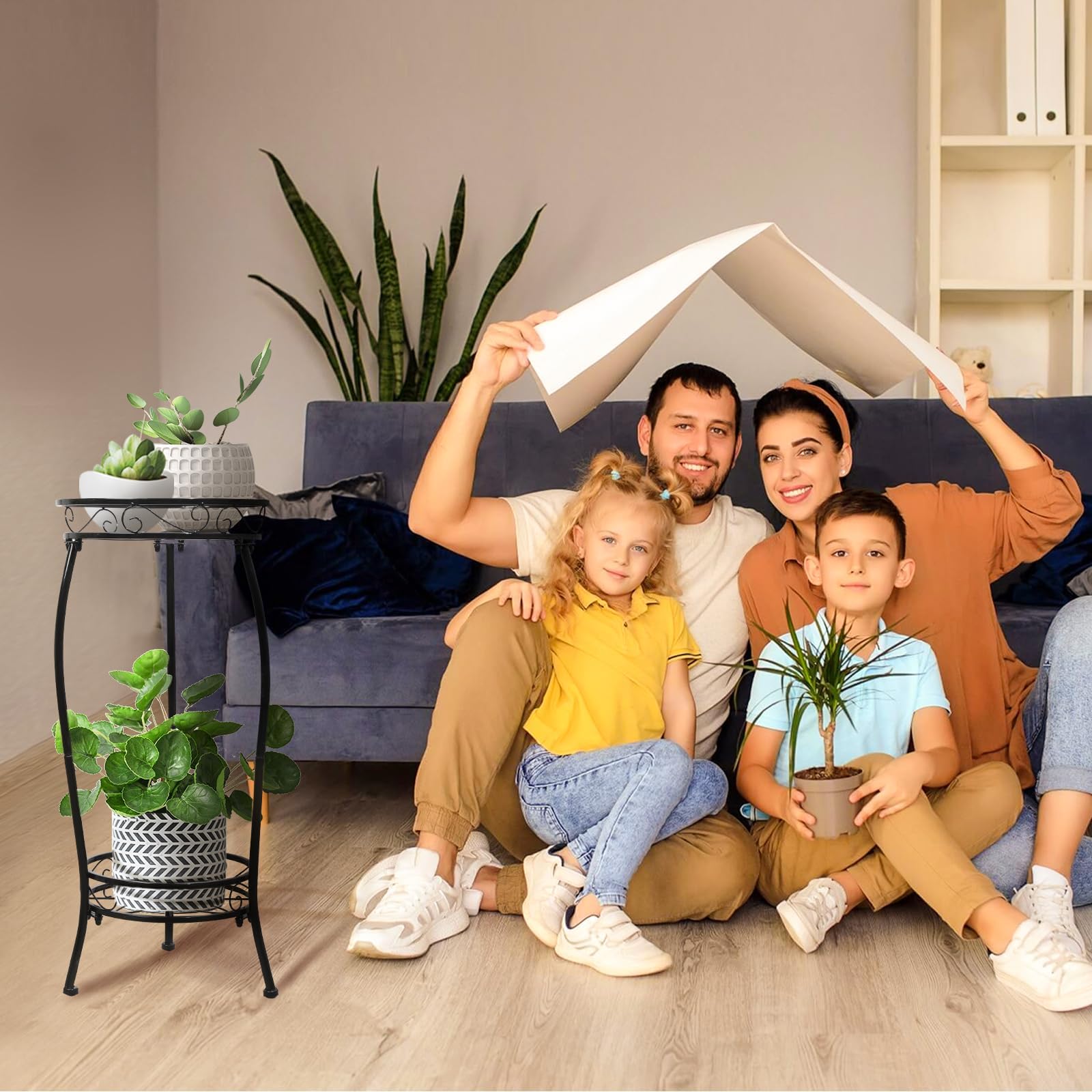 Cometofit niveles redondos sosteniendo macetas con soporte seguro