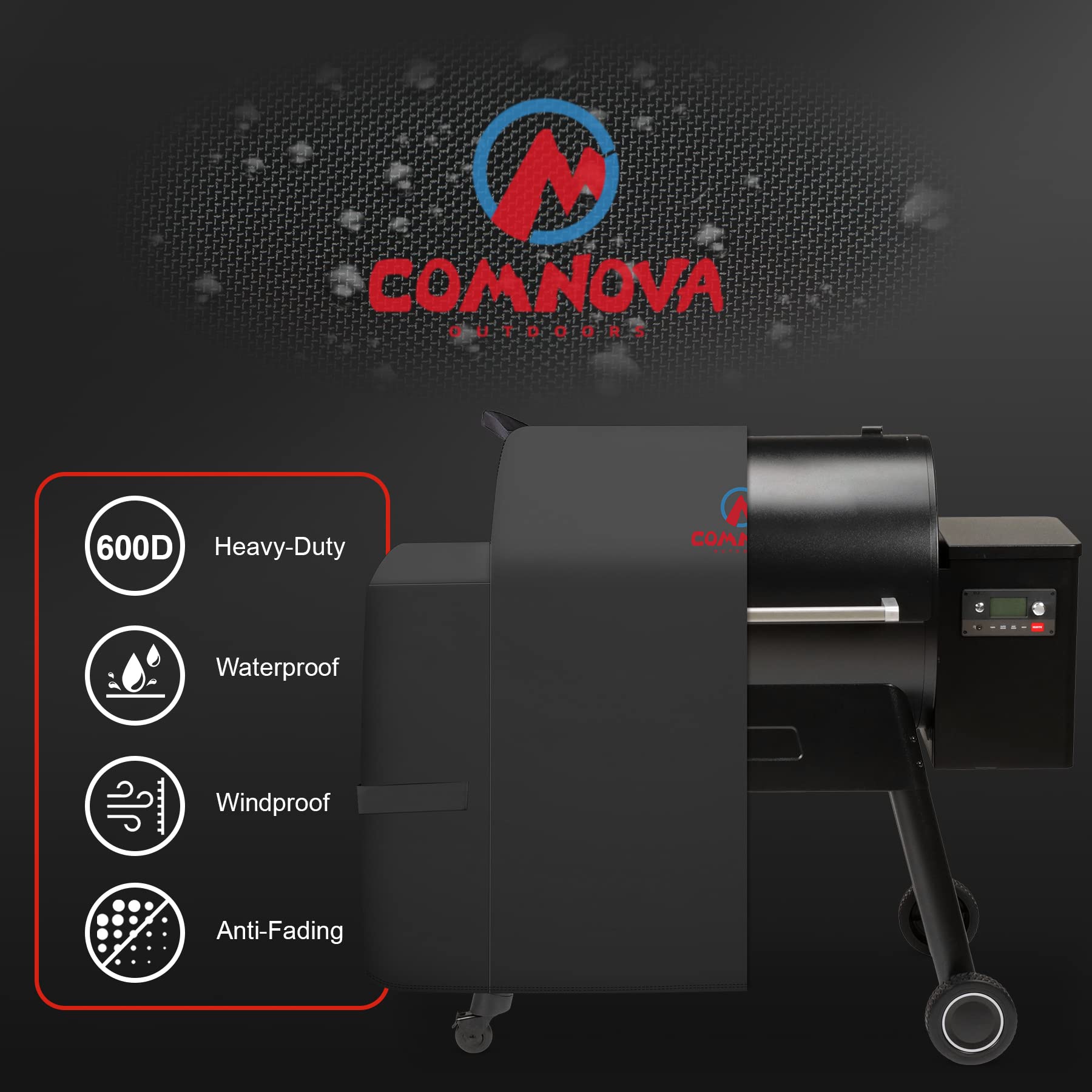 Comnova velcro lateral asegura ajuste firme y evita que se vuele