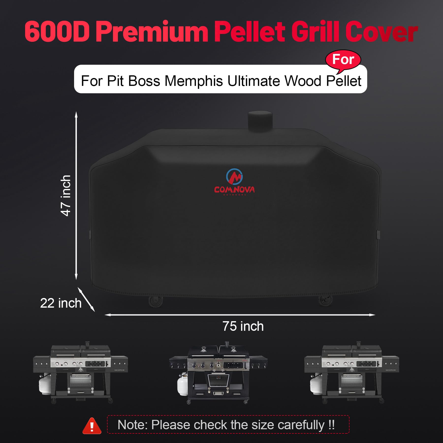 M COMNOVA OUTDOORS textura 600D resistente que muestra durabilidad y repelencia al agua