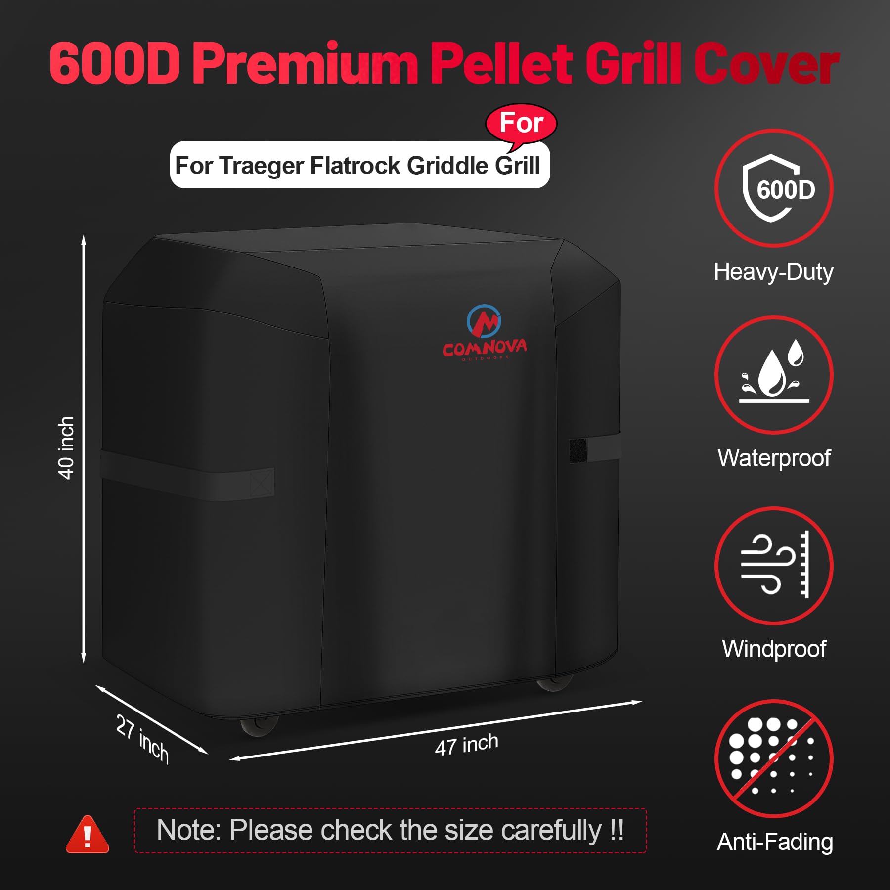 Comnova primer plano textura 600D mostrando durabilidad