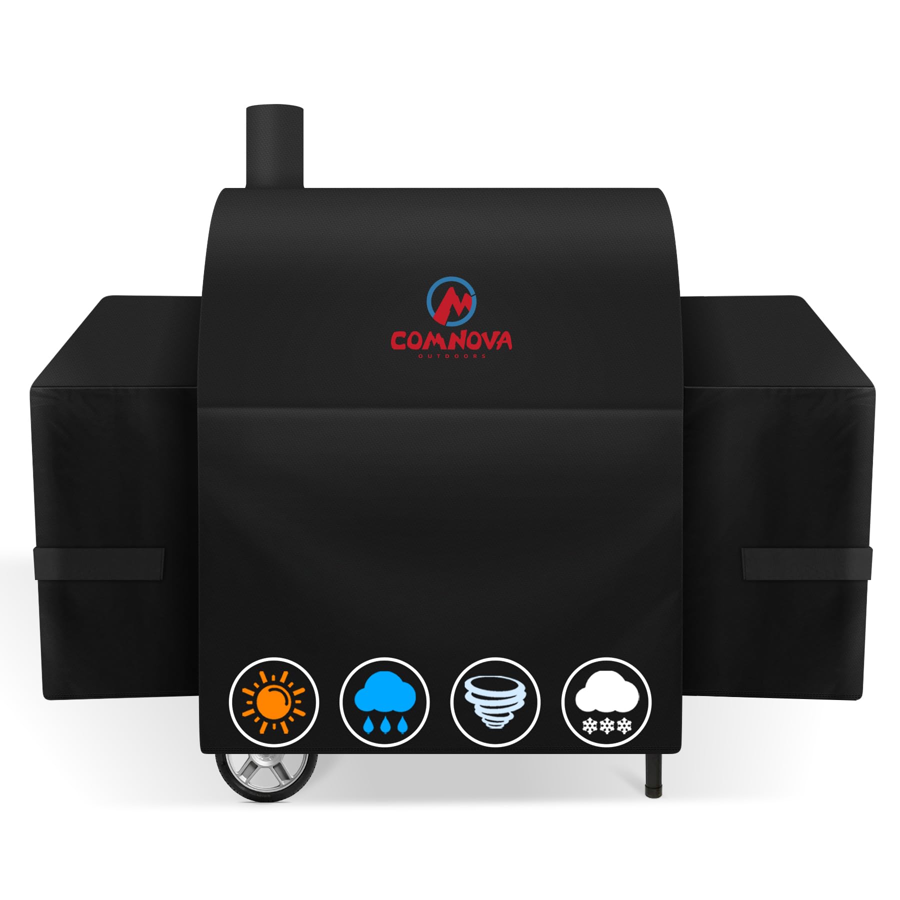 M COMNOVA OUTDOORS funda frontal ajustada protegiendo la parrilla