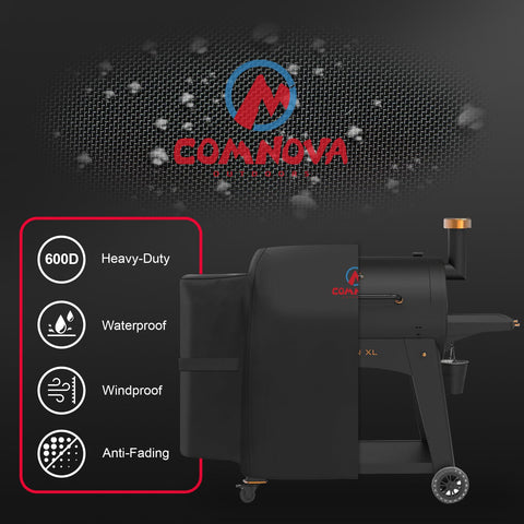 M COMNOVA OUTDOORS funda colocada en parrilla al aire libre, resguarda de la lluvia