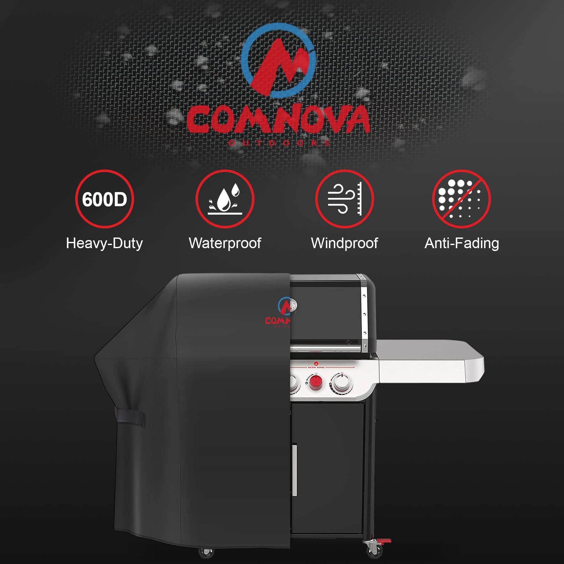 M COMNOVA OUTDOORS funda puesta en parrilla Weber protección completa