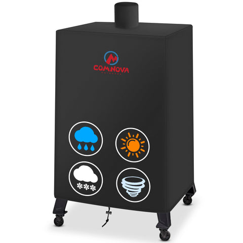 M COMNOVA OUTDOORS funda frontal mostrando ajuste y protección contra lluvia