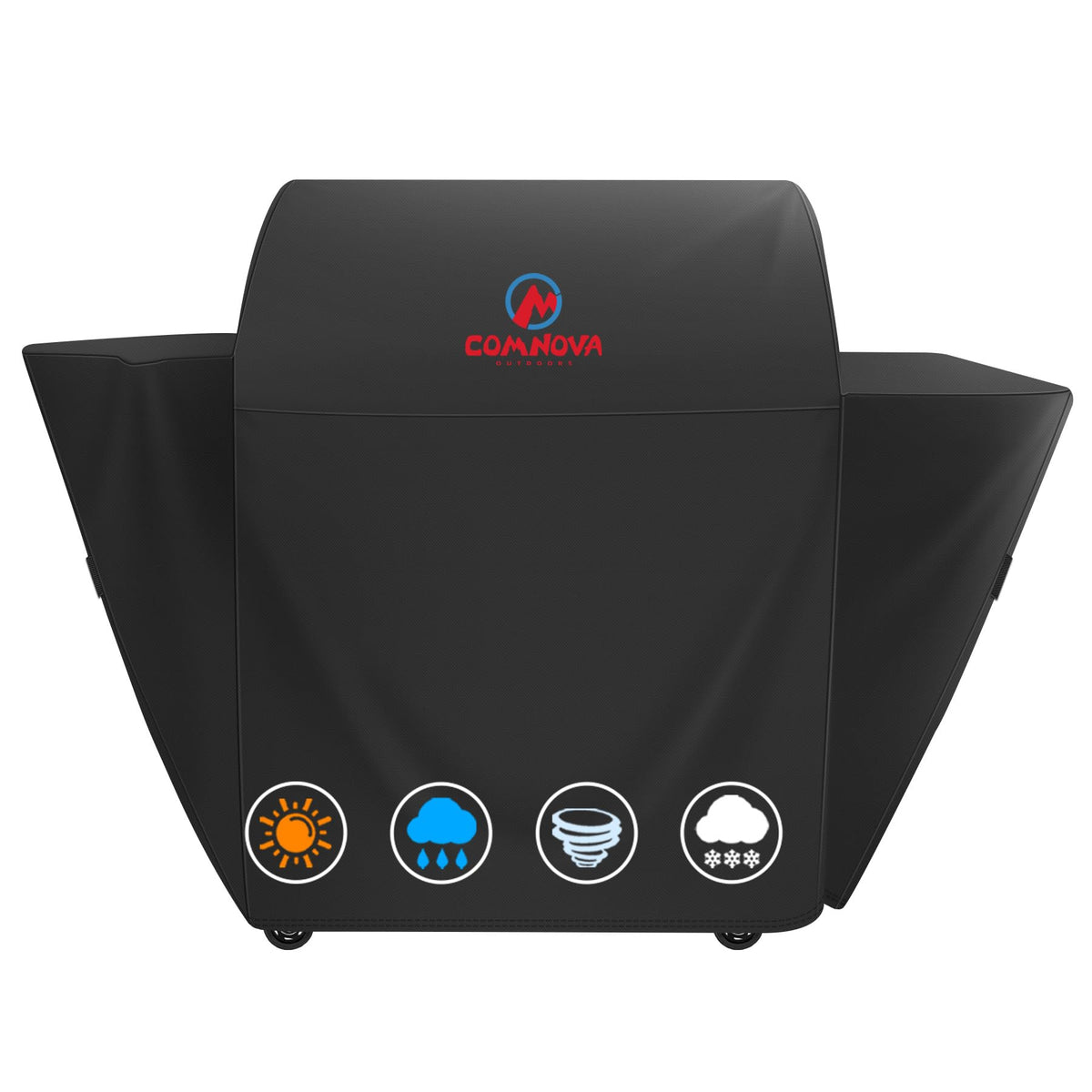 Comnova funda frontal protegiendo una parrilla Traeger Select, protección completa