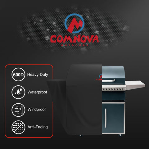 Comnova cierre velcro ajustado evitando que la funda se vuele con viento