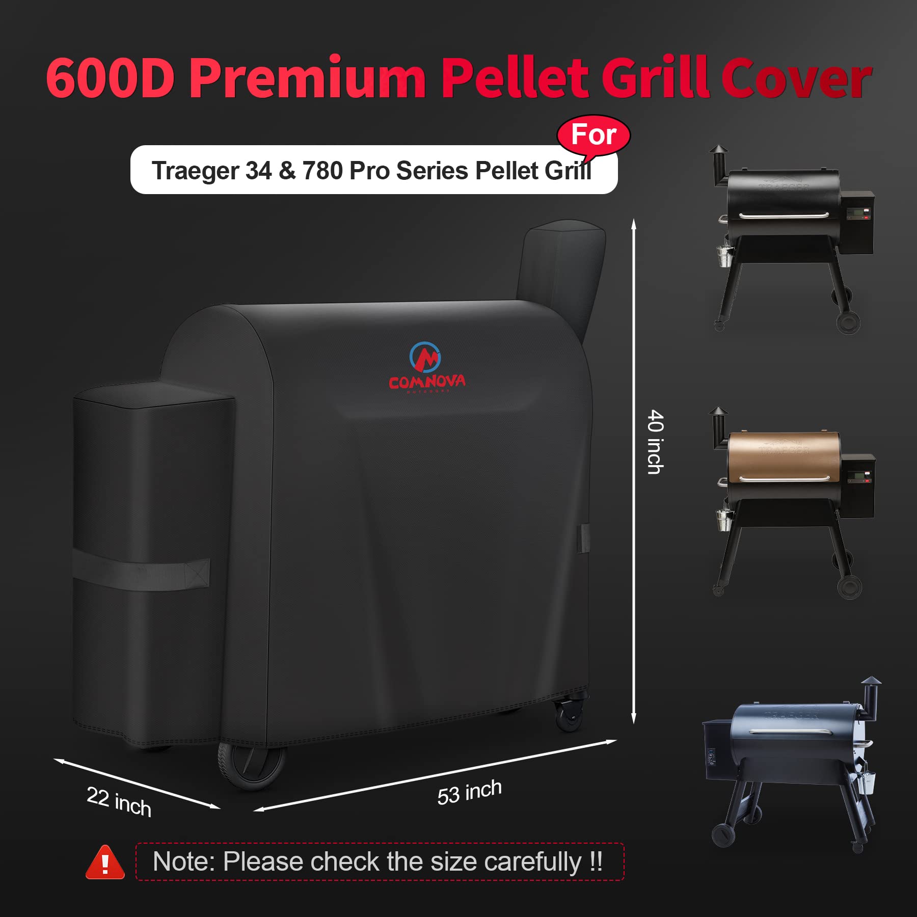 M COMNOVA OUTDOORS detalle de la textura 600D con recubrimiento PU resistente