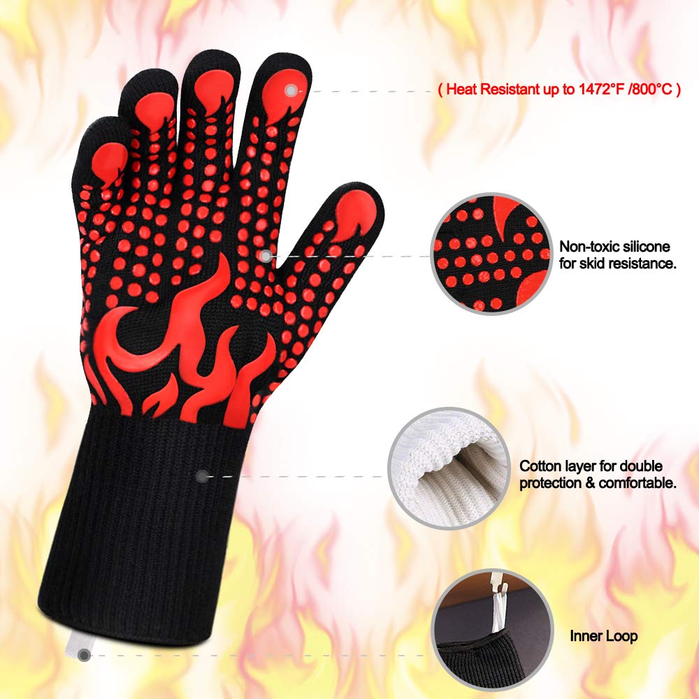 Comsmart guantes junto a una regla para mostrar escala y cobertura