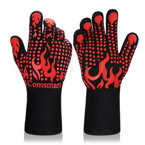 Comsmart frente del empaque mostrando guantes resistentes para barbacoa
